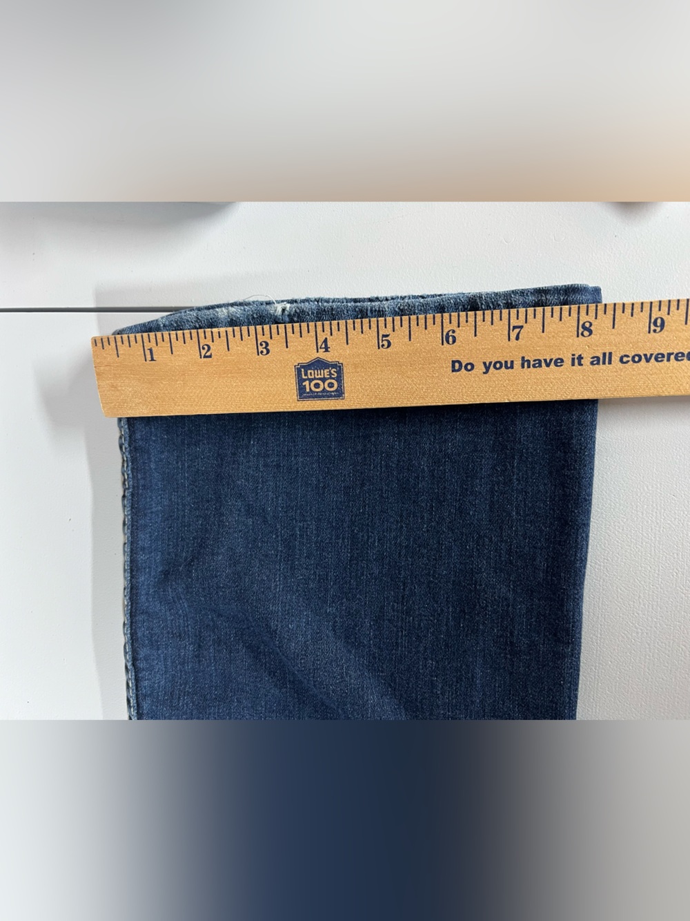 BKE Payton Mid Rise Straight Distressed Denim Jeans Womens W33L - Picture 8 of 8